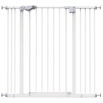 InnoTruth Dog Gate for Stairs, 29-39.6 Width Baby Gate for Doorways, 36 Tall One Hand Opening with Auto Close Pet Gate for The House, White