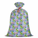 WRAPAHOLIC 56 Large Birthday Plastic Gift Bag - Dinosaurs and It Is Your Birthday Jumbo Bike Bag Gift Wrap for Boy Kids Birthdays, Baby Shower, Parties, Celebrating - 56 H x 36 W