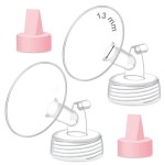 Maymom Pump Part Compatible with Spectra/Ameda Luna Pumps, Syngery Gold; Incl Wide Mouth Flange 13 mm Valve; Not Original Spectra Flange; Replaces Spectra S1 S2, Plus Shield, Pump Parts, Accessories