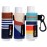 HEYSKAY 3PCS Lip Balm Holder Lipstick Sleeves Keychain Lip Gloss Holder Keychain Chapstick Elastic Sleeves(Dark blue strip)