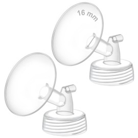 Maymom 16mm Wide Neck Pump Part for Spectra S1/S2 Pumps; Compatible with Motif Luna Pump; Incl Wide Mouth Flange; Not Original Spectra Flange