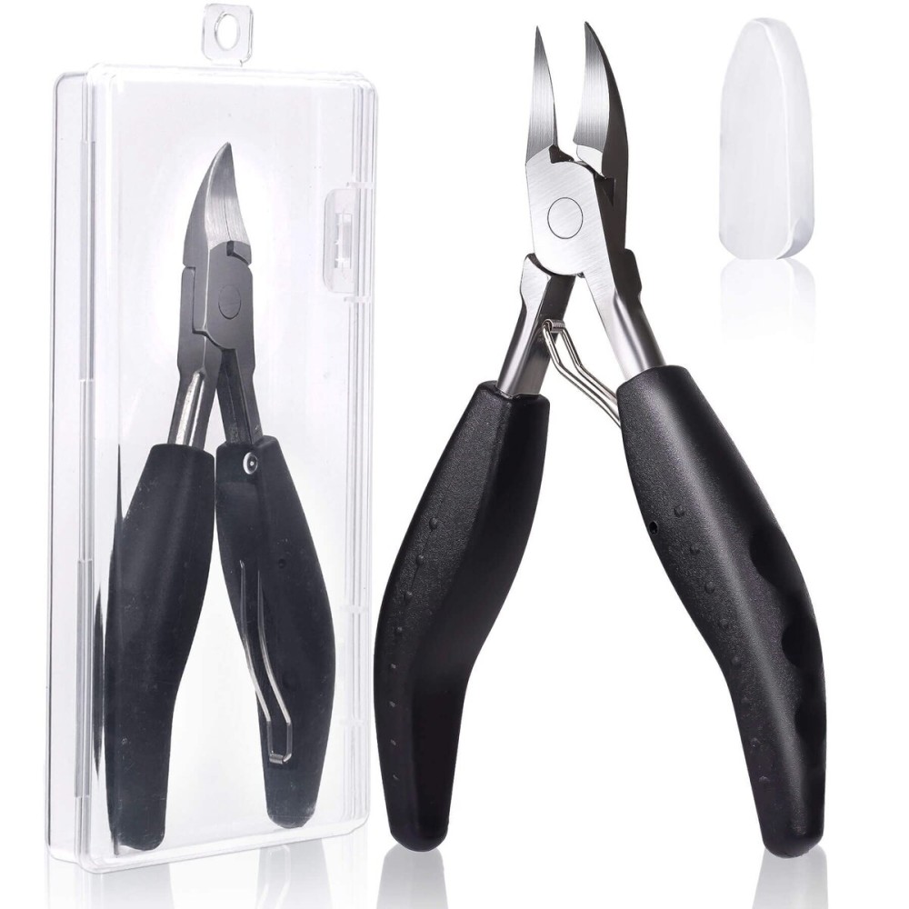 Feiccier Heavy Duty Ingrown Toenail Clippers, Professional Toenails Trimmer, Podiatrist Toe Nail Clippers for Thick Nail & Ingrown Toenails, Sharp Curved Blade, Pedicure Tools.