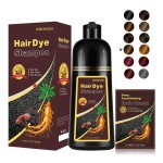 Natural Chestnut Brown Hair Dye Shampoo 3 in 1, Instant Brown Hair Shampoo, Hair Color Shampoo, Shampoo Para Canas Mejur & Champu Para Canas, Shampoo Hair Dye (Chestnut Brown)