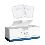 Clean Skin Club Clean Pads 2.0 [New & Improved Edges] Guaranteed Not to Shed & Tear, Unique Triple Layers, Textured Side & Ultra Soft Side, Organic Disposable Cotton, Pair with Makeup Remover 2 Pack