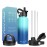 Water Bottle Insulated 32oz 40oz 64oz 128oz Straw Lid Spout Lid & 3 Lids, Leak Proof, Vacuum Insulated,Stainless Steel Water Bottle Wide Mouth for Sports, Gym or Office (Pacific Prince, 32 oz)