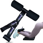 NordStick Pro Nordic Hamstring Curl Strap The Original Hamstring Curl Exercise for Home and Travel - 5 Second Set Up for Nordic Curl, Sit Ups, Abs, Core Strength Training - 500 pounds - Black/Purple