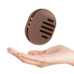 Fauxomor Makeup Sponge Holder,Double-sided Stripe Vented Silicone Beauty Blender Holder for Travel,Shatterproof Make Up Sponge Travel Case for All Sponges Sanitary Reuse Easy to Carry,Coffee