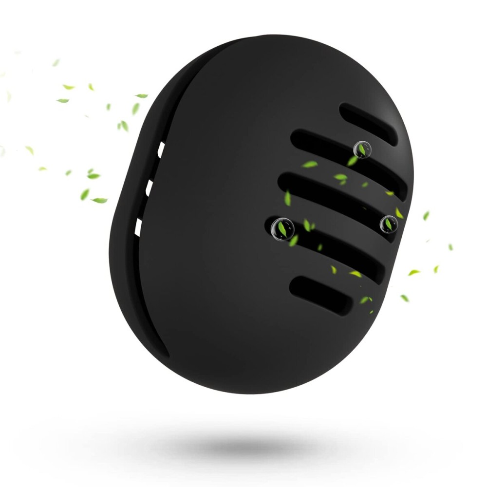 Fauxomor Makeup Sponge Holder,Double-sided Breathable Silicone Beauty Blender Holder,Integrated Make Up Sponge Travel Case for All Sponges,Black