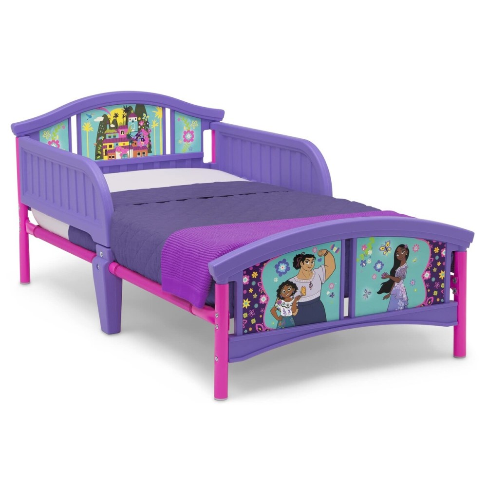 Disney Encanto Plastic Toddler Bed by Delta Children, Purple
