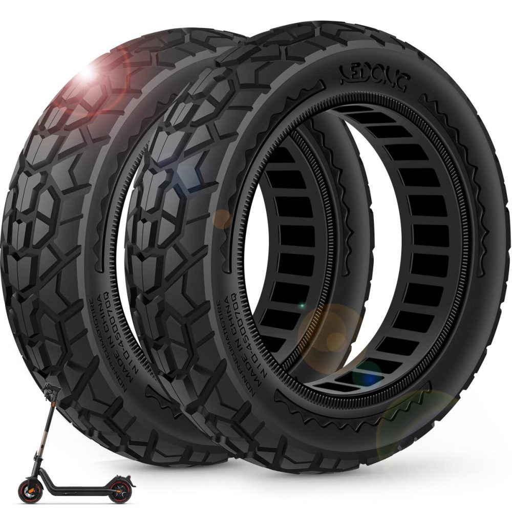 BANGTING 2PCS Upgrade 50/75-6.1 Scooter Off-road Solid Tires, 8.5x2 inches Tires Tubeless for Gotrax GXL V2/XR/APEX, 8 1/2 x2 Tire Replacement for Hiboy S2, Xiaomi 3 Lite/3/Pro 2/1s/M365