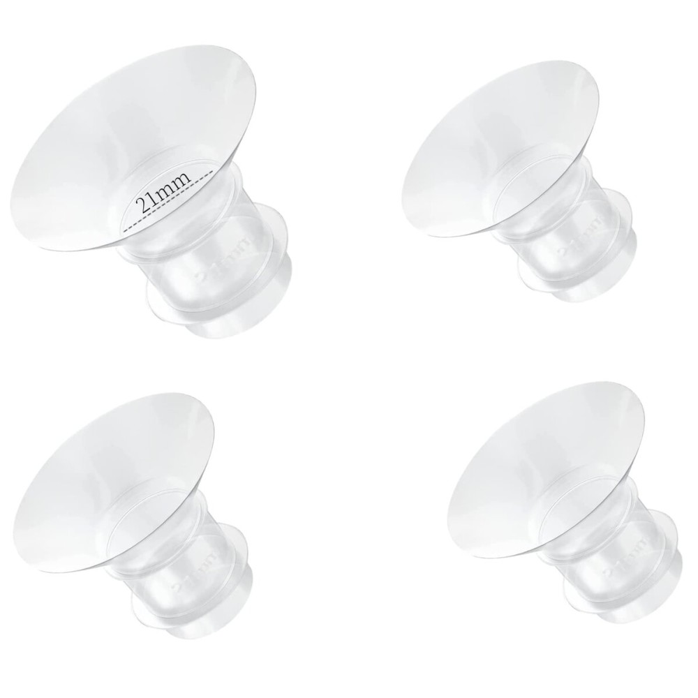 Flange Inserts 21mm for Medela,Spectra 24mm Shields/Flanges,Compatible with Momcozy S12 Pro/S9 Pro/S9/S12 Wearable Breast Pump,Reduce 24mm Nipple Tunnel Down to 21mm,4PCS