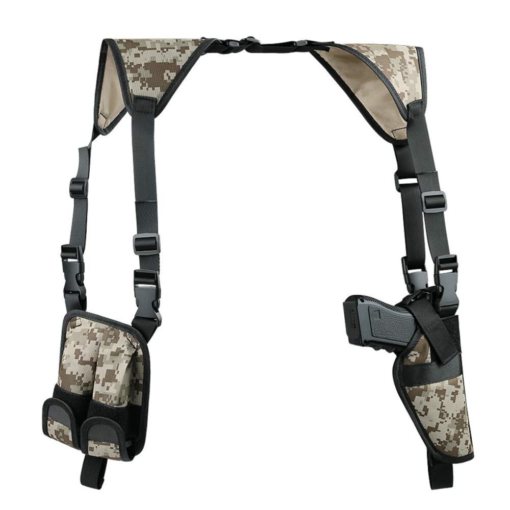 Shoulder Holster Xaegistac Airsoft Holsters General Vertical Gun Holster Adjustable for Most Kinds of Pistols (Camouflage)