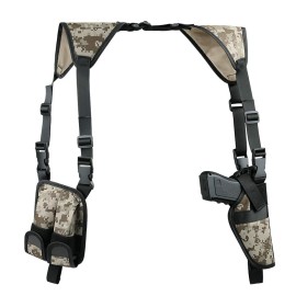 Shoulder Holster Xaegistac Airsoft Holsters General Vertical Gun Holster Adjustable for Most Kinds of Pistols (Camouflage)