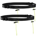 VeloChampion Running Waistpack Belt - Elastic Stretch Fit with Clip Fastening for Triathlon, Marathon, Cycling & Race Number Holder (Adult S/M + Gel Loops, 2)
