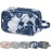 Narwey Travel Toiletry Bag for Women Traveling Dopp Kit Makeup Bag Organizer for Toiletries Accessories Cosmetics (Blue Lotus)