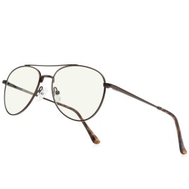 RB.Pilot Blue Light Aviator Reading Glasses for men Women Metal Frame Spring Temple