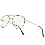 RB.Pilot Aviator Reading Glasses for men and Women Blue Light Blocking Lens Spring Temple