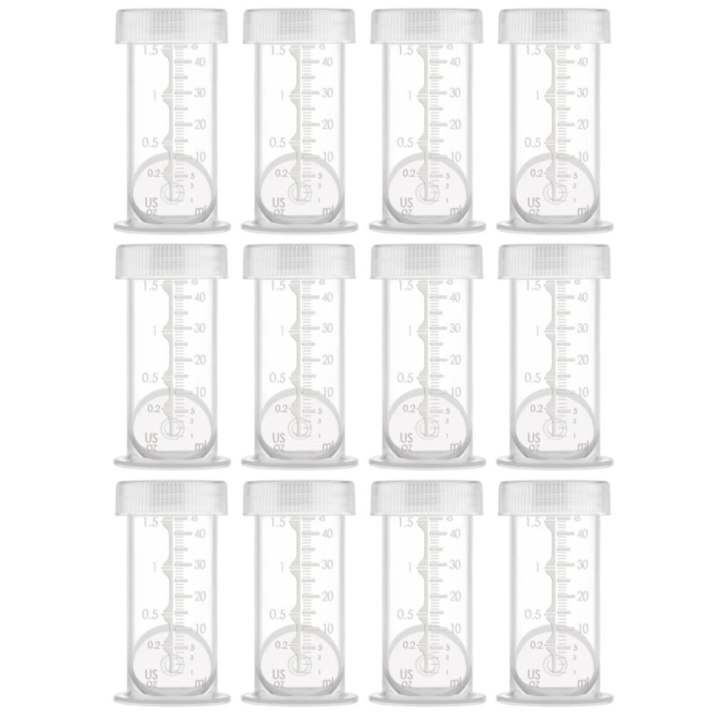 Maymom Colostrum & Storage Bottles Leak Proof Lids, Breastmilk Freezer or Refrigerator Storage, Made Without BPA; 12pc/pk