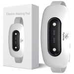 Electric Heating Pad,Portable Cordless Menstrual Heating Pad with 4 Heat Levels and 4 Massage Modes, Heating Pad for Cramps,Back Pain Relief (White)