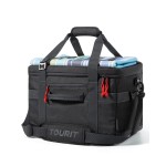TOURIT Insulated Collapsible Cooler Bag for 60 Cans, 40L Soft Cooler Bag for Picnic, Beach, Work, Trip, Black