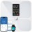 Lepulse Smart Body Fat Scale with Heart Rate, 4.68 Large Display BMI Scale, 20 Body Composition Metrics: Muscle Mass, Body Fat Percentage, Bluetooth Digital Bathroom Scale with App for Home Fitness