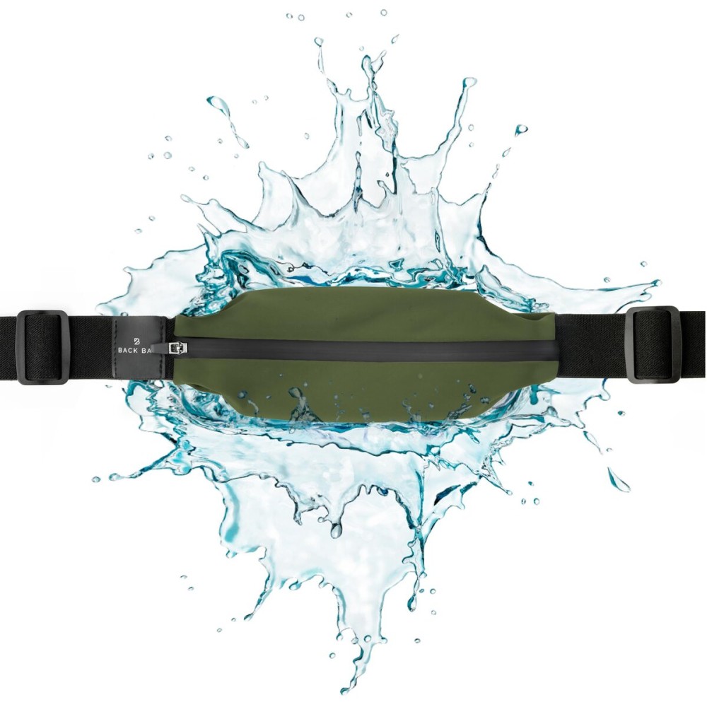 Back Bay Slim Running Belt for Women & Men [Fits ALL Phones], Runners Fanny Pack for Men, Money Belt, Running Gear Gift, Waist Bag Workout Gear, iPhone Runner\'s Phone Holder Waist Pack