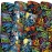 PlandRichW Graffiti Wrapping Paper Folded for Boys Girls Kids Adult Birthday 4 Styles of Sport with Lightning Basketball Football Crazy Graffiti Text, Pre-cut 12 Sheets Each 20 X 29