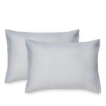 EXQ Home Toddler Pillowcases Zippered 13x18 Travel Pillow Case Set of 2, Small Pillow Case Fits Baby Pillow Sized 12x16, 13x18, Kids Pillowcases 2 Pack Machine Washable(Grey)