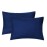 EXQ Home Toddler Pillowcases Zippered 13x18 Travel Pillow Case Set of 2, Small Pillow Case Fits Baby Pillow Sized 12x16, 13x18, Kids Pillowcases 2 Pack Machine Washable(Navy)