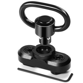 Bontok Sling Swiels Mount, 1.25 Inch 360 Rotation Sling Mount Attachments Set for Two Point Traditional Sling (1 Pack)