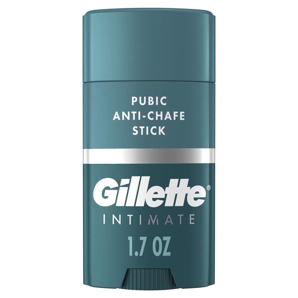 Gillette Intimate Pubic Anti-chafe Stick, Reduces Rubbing and Irritation, Pubic Anti-Chafing For Men, Easy Application, Dermatologist Tested