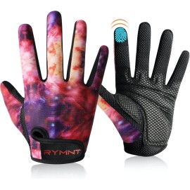 ZEROFIRE Full Finger Workout Gloves for Women Men - Weight Lifting Gloves with Full Cover Palm Protection & Extra Grip for Gym,Weightlifting,Fitness,Exercise,Training.Cycling.Galaxy-Large