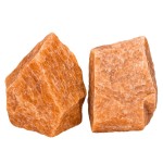 Amazing Gemstone 2 Pieces Peach Moonstone Raw Crystals and Healing Stones, Natural Rocks for Tumbling and DIY Raw Stones and Crystals