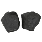 Amazing Gemstone 2 Pieces Shungite Raw Crystals and Healing Stones, Natural Rocks for Tumbling and DIY Raw Stones and Crystals