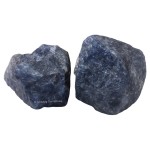 Amazing Gemstone 2 Pieces Iolite Raw Crystals and Healing Stones, Natural Rocks for Tumbling and DIY Raw Stones and Crystals