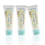 Jack N\' Jill Natural Toothpaste for Kids - Fluoride Free Toothpaste, 40% Xylitol, BPA Free - Milkshake, 1.76 oz (Pack of 3)