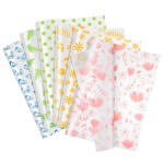 Larcenciel Metallic Flower Tissue Paper - 60 Sheets for Gift Wrapping, Birthday, Holiday & Party Decor, Crafts & Packaging - 19.7x13.8in