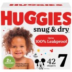 Huggies Size 7 Diapers, Snug & Dry Baby Diapers, Size 7 (41+ lbs), 42 Count, Packaging May Vary