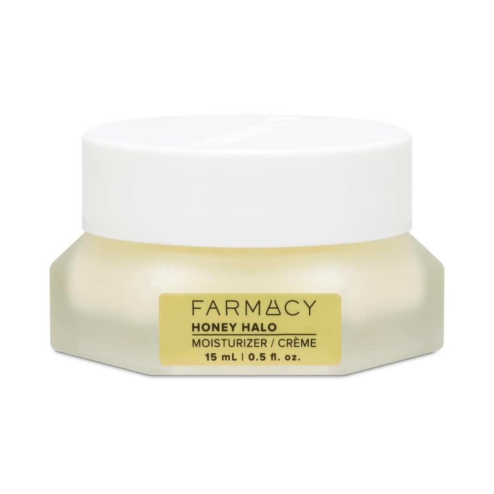 Farmacy Ceramide Face Moisturizer - Honey Halo Hydrating Facial Moisturizer for Dry Skin - Plumps, Soothes + Restores Skin with Potent Ceramides + Buckwheat Honey for a Dewy, Healthy Glow (15ml)