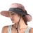 ZOORON 1 Pack Women\'s Ponytail Safari Sun Hat,Wide Brim UV Protection Outdoor Bucket Hat,Foldable Beach Summer Fishing Hat