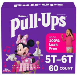 Pull-Ups Girls\' Potty Training Pants, Size 5T-6T Training Underwear (46+ lbs), 60 Count