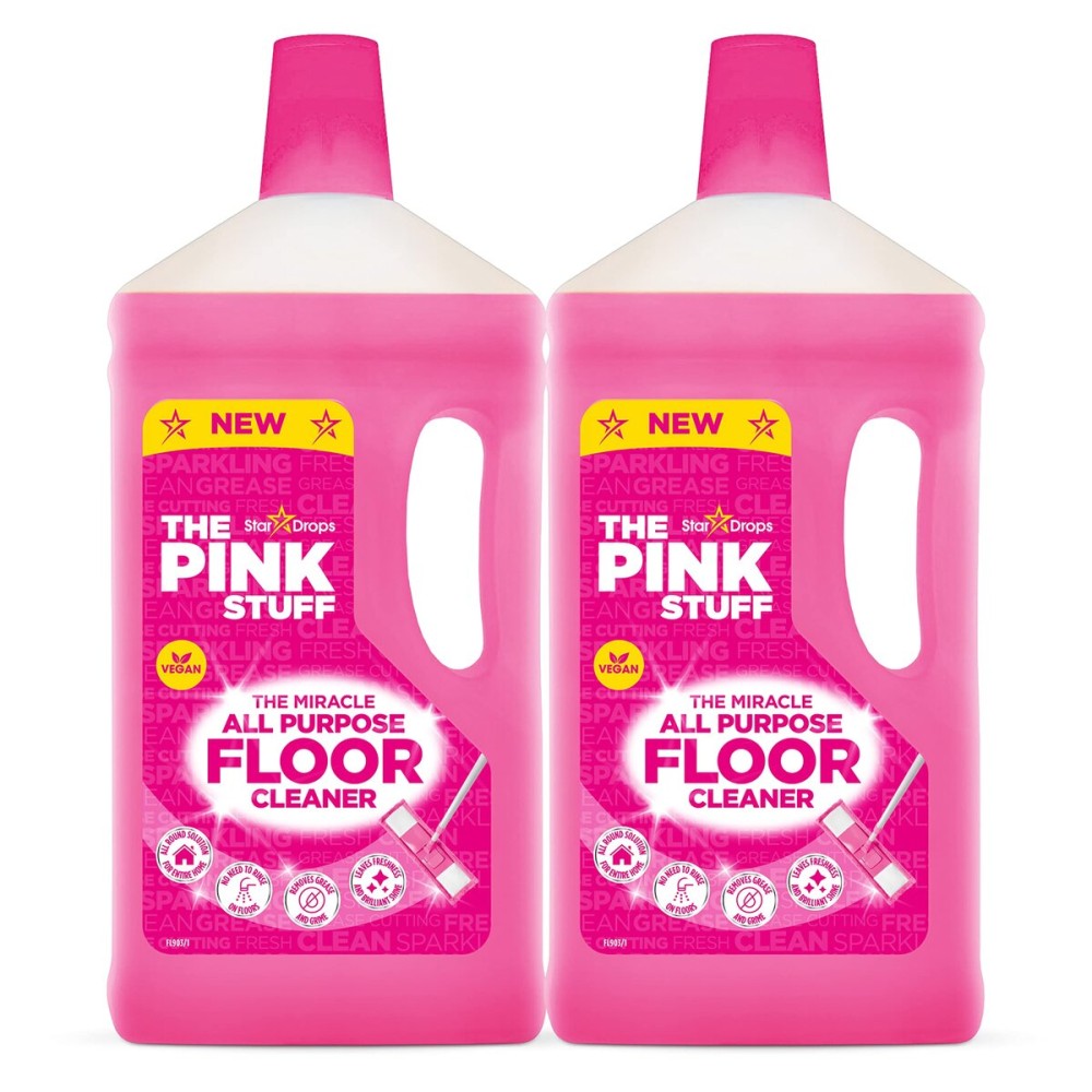 Stardrops - The Pink Stuff - The Miracle All Purpose Floor Cleaner - Pack of 2, 67.6 Fl Oz (82375)