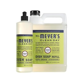 Mrs. MEYER\'S Dish Soap Variety, 1 Dish Soap, 1 Refill, Lemon Verbena, 1 CT