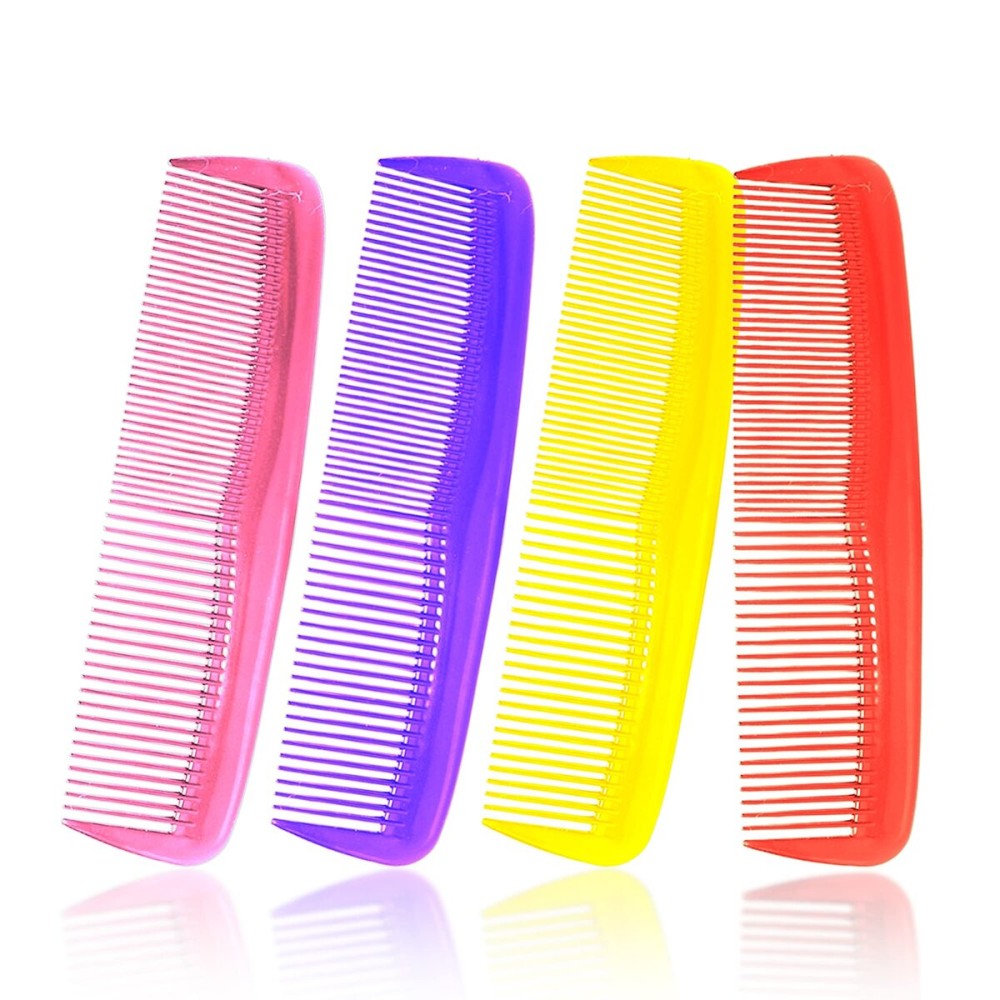Soft \'N Style Hair Care 4-Pack Comb - Not Breakable - mens comb/fine tooth comb/peines para cabello