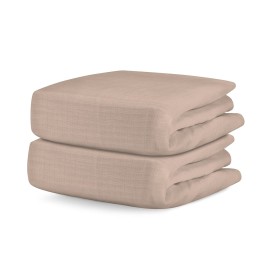 Newton Baby Fitted Crib Sheet (2-Pack) - Ultra Breathable and Soft, Organic Cotton, Fits All Standard Cribs, Clay
