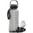 AQUAFIT 64 oz Water Bottle with Time Marker - 2in1 Straw & Chug Lid - BPA Free Big Water Bottle with Straw - Gym Water Bottle with Strap - Water Jug (64 Ounces, Gray)