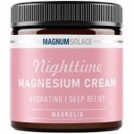 Magnesium Lotion - Nighttime Magnesium Cream - Apply to Legs, Arms or Chest - Topical Magnesium Chloride - USA Made and Safe for Kids (Magnolia)