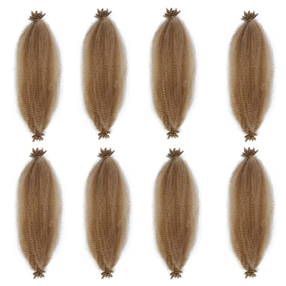 12 Inch Pre-Separated Springy Afro Twist Hair 8 Packs Pre-Fluffy Natural Curls are Perfect for Marley Crochet Hair Suitable for Black Women (27, 12 Inch (Pack of 8))