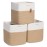 NaturalCozy Storage Cubes 11 Inch Cotton Rope Woven Baskets for Organizing, 3-Pack | Cube Storage Bin | Square Storage Baskets for Shelves Organizer, Classroom, Kids Toy Bins, Closet, Baby Nursery