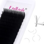 Lash Extension Supplies 0.07 CC Curl 8-14mm Regular Volume Lash Extensions Premium Silk Volume Classic Lashes Matte Dark Professional Eyelash Extension (0.07-CC, 8-14mm Mix)